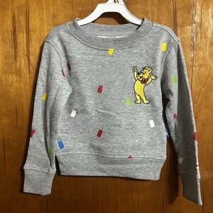 Haribo‎ Gummy Bears Crew Neck Sweatshirt Grey NWT Toddler 2T